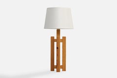Dexter, Table Lamp, Pine, Sweden, 1970s