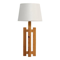 Dexter, Table Lamp, Pine, Sweden, 1970s