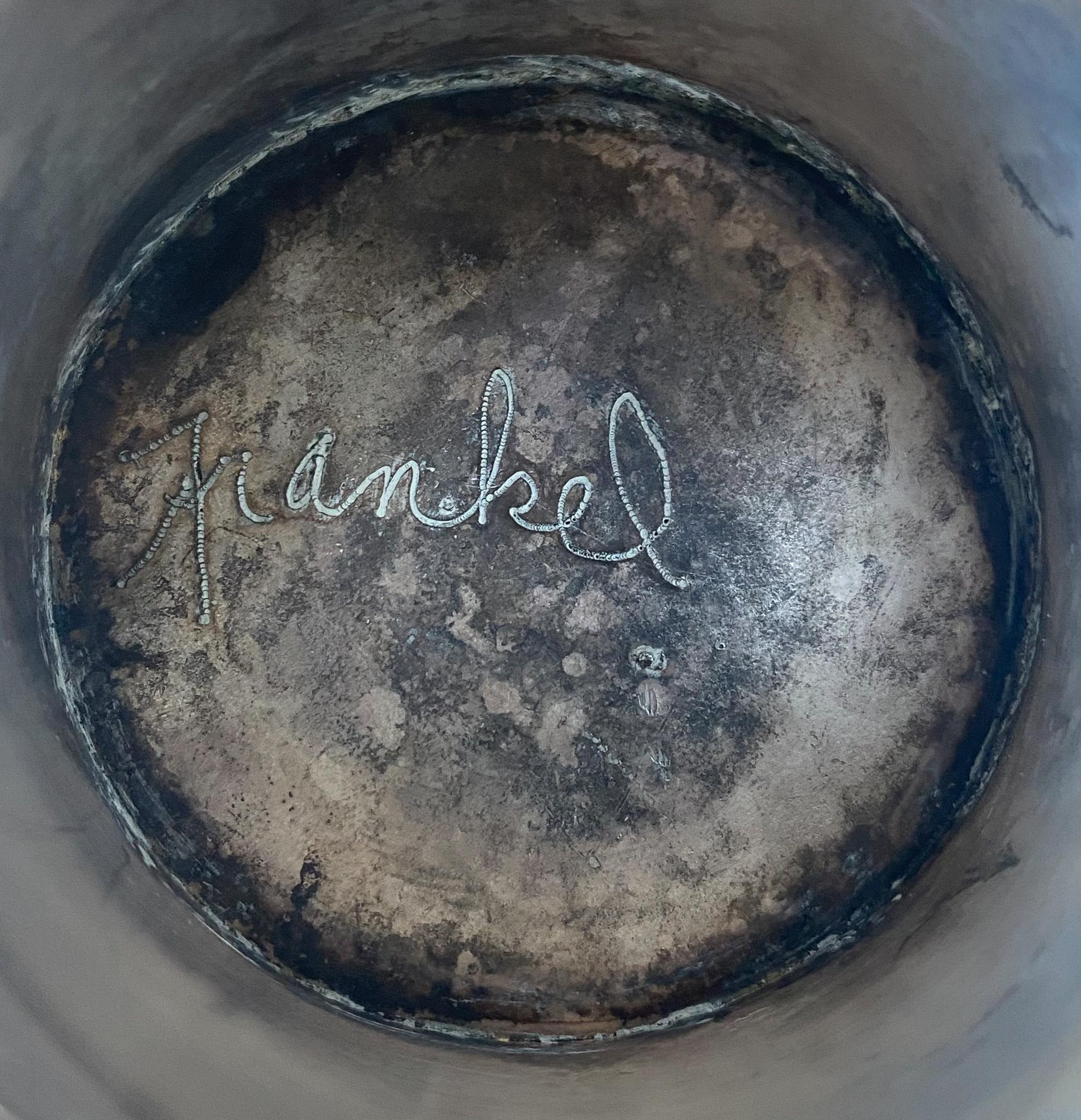 Dextra Frankel Welded 800 Silver Footed Bowl, California, c.1970 For Sale 9
