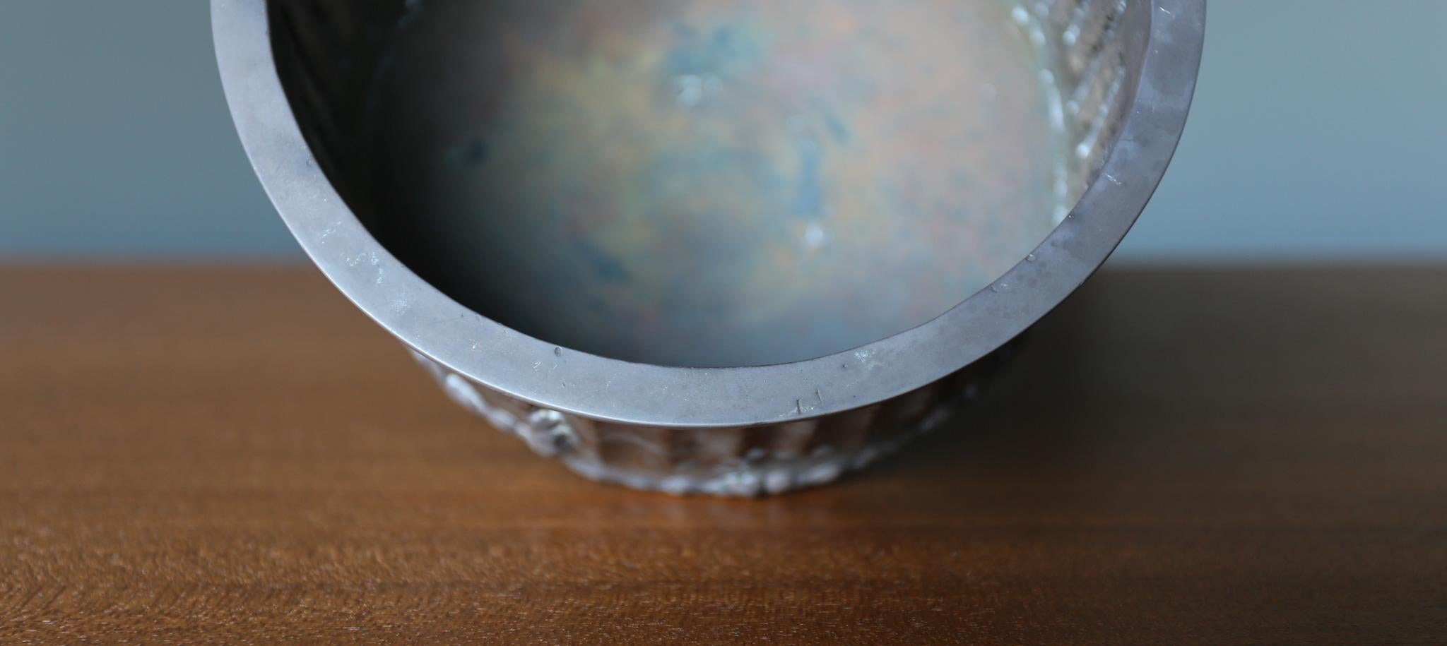 Dextra Frankel Welded 800 Silver Footed Bowl, California, c.1970 For Sale 3