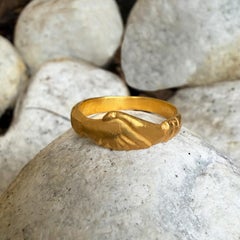 DEXTRARUM IUNCTIO, symbol of Love and Friendship 18kt Gold Ring