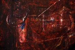 Torro - Mixed Media Abstract Painting Colours Red Yellow Grey Black White Blue