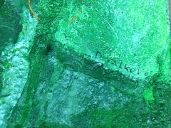 Untitled abstract painting mixed media on canvas