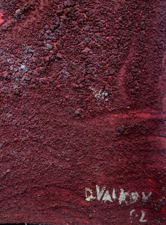 Untitled abstract painting mixed media on canvas