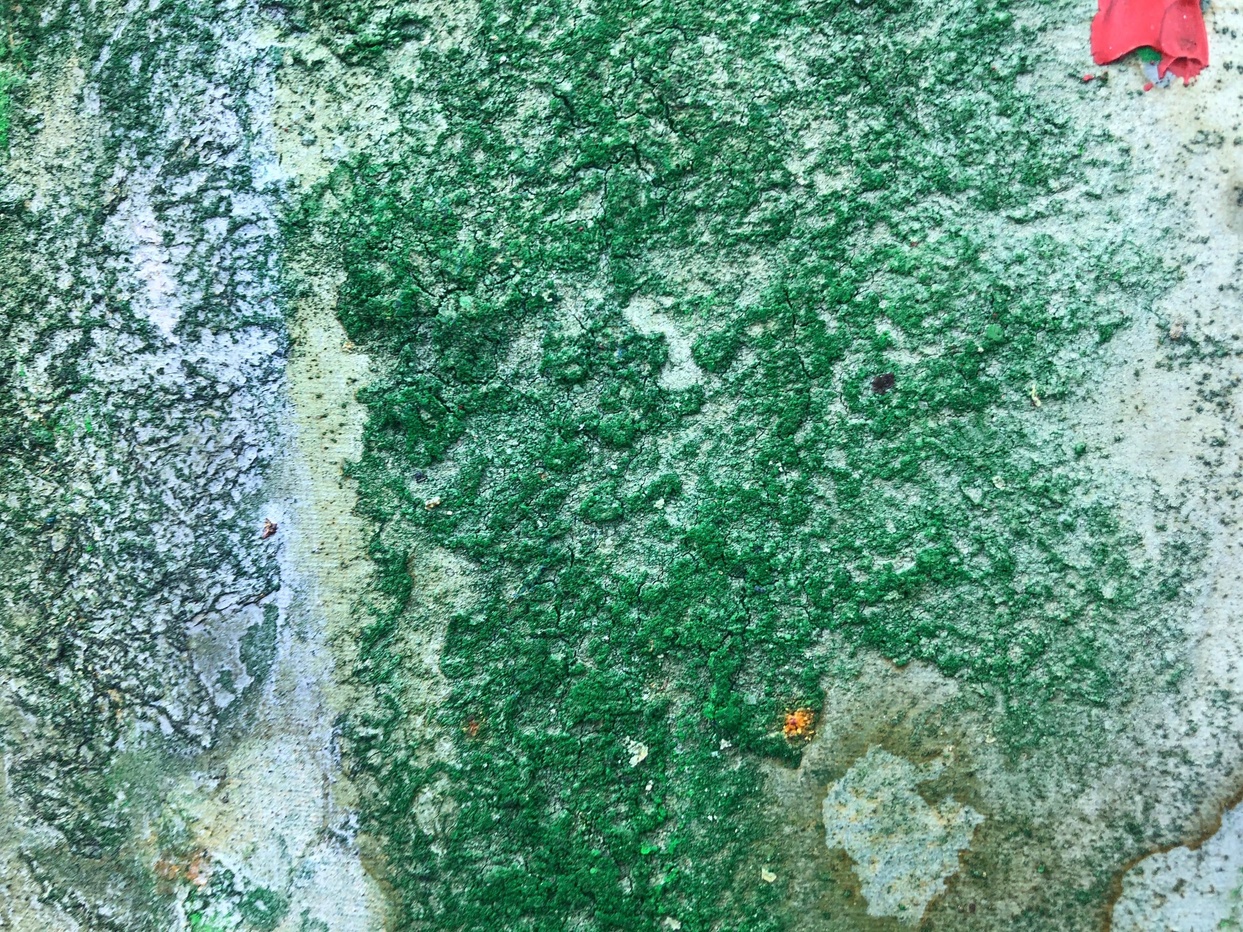 Pittura astratta senza titolo, tecnica mista su tela - Abstract Painting Blu di Deyan Valkov