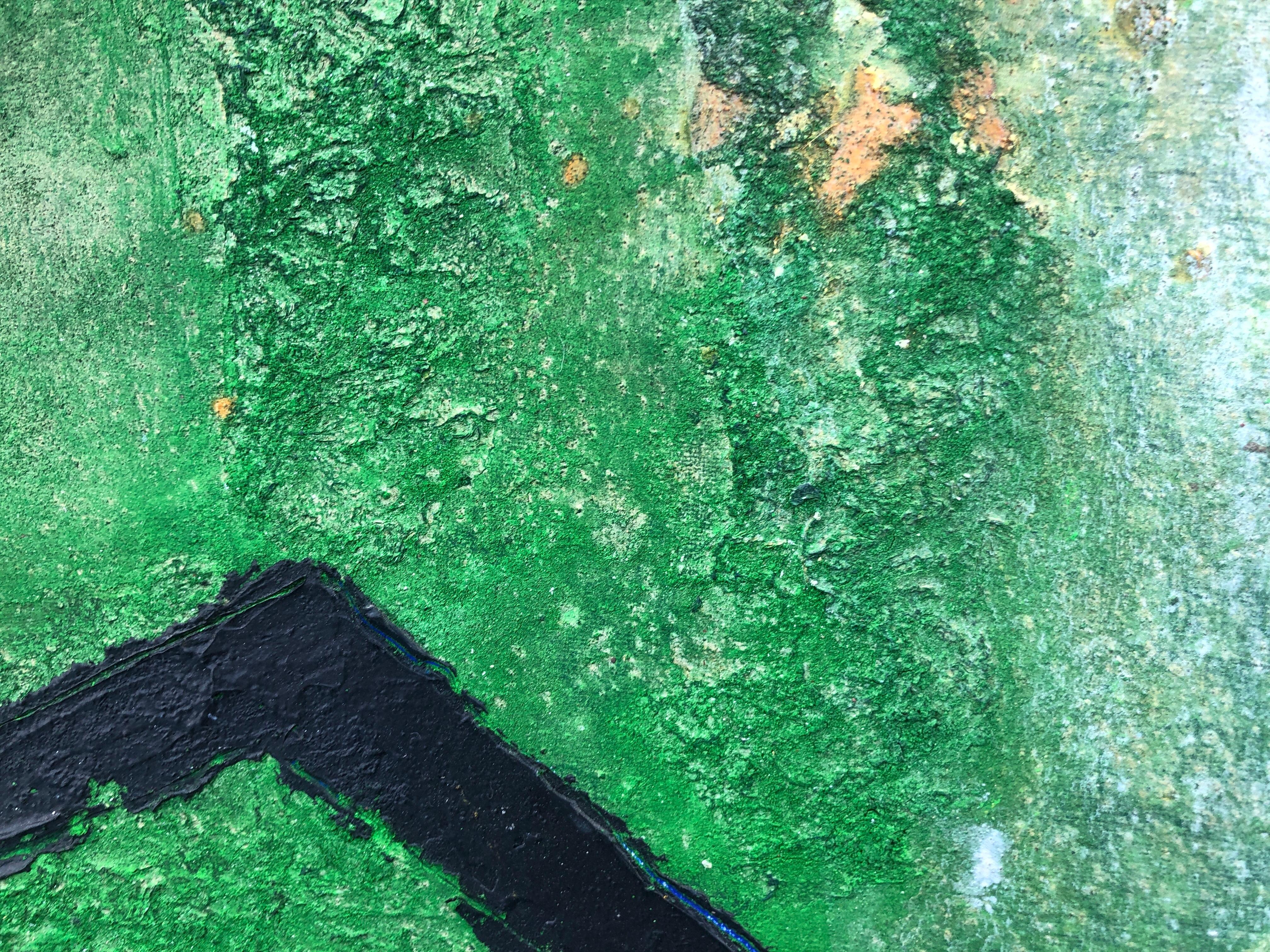 Pittura astratta senza titolo, tecnica mista su tela in vendita 1