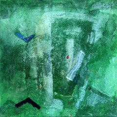 Untitled abstract painting mixed media on canvas