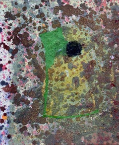 Untitled abstract painting mixed media on canvas