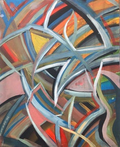 Untitled oil on canvas painting Abstract Expressionism