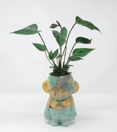 Jardinera Figura de Hormigón Coloreado de 8 pulgadas