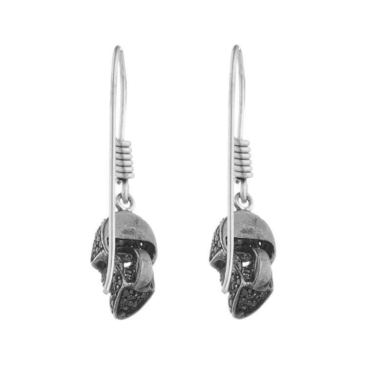 DEAKIN & FRANCIS, Piccadilly Arcade, London

Our trademark skull collection continues to expand. These one of a kind stunning 18ct white gold, pave set black diamond skull earrings are definitely jaw dropping, literally. When you pull the jaw down
