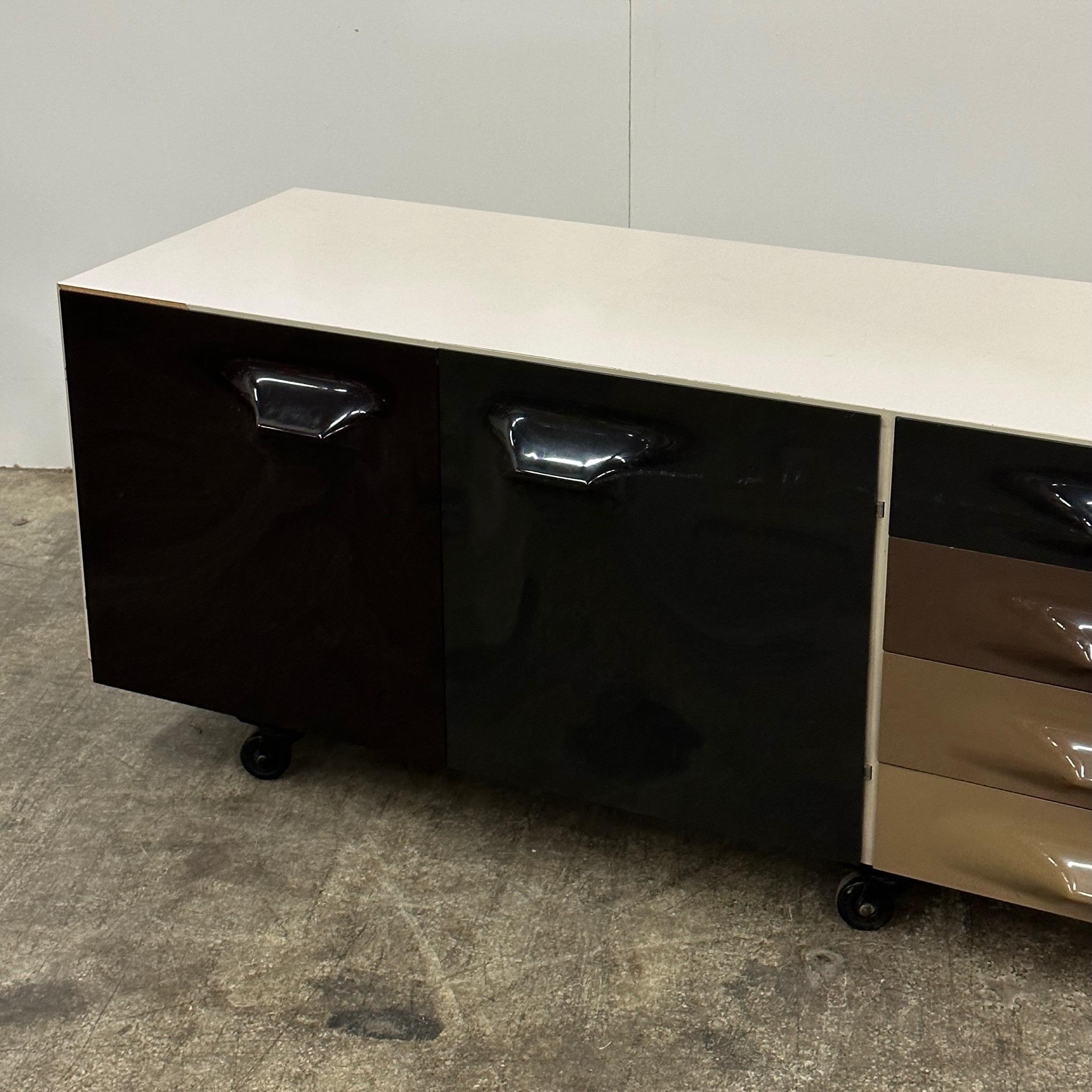 Plastic DF2000 Cabinet/Credenza by Raymond Loewy for Doubinsky Freres For Sale