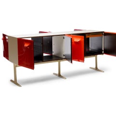 Buffet double face DF2000 de Raymond Loewy pour Doubinsky Freres, 1968
