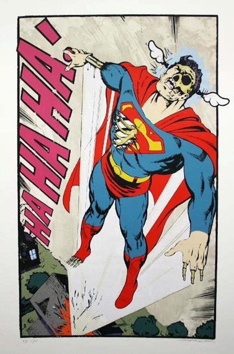 Ha, Ha, Ha, Not so Superman - Print by D*Face