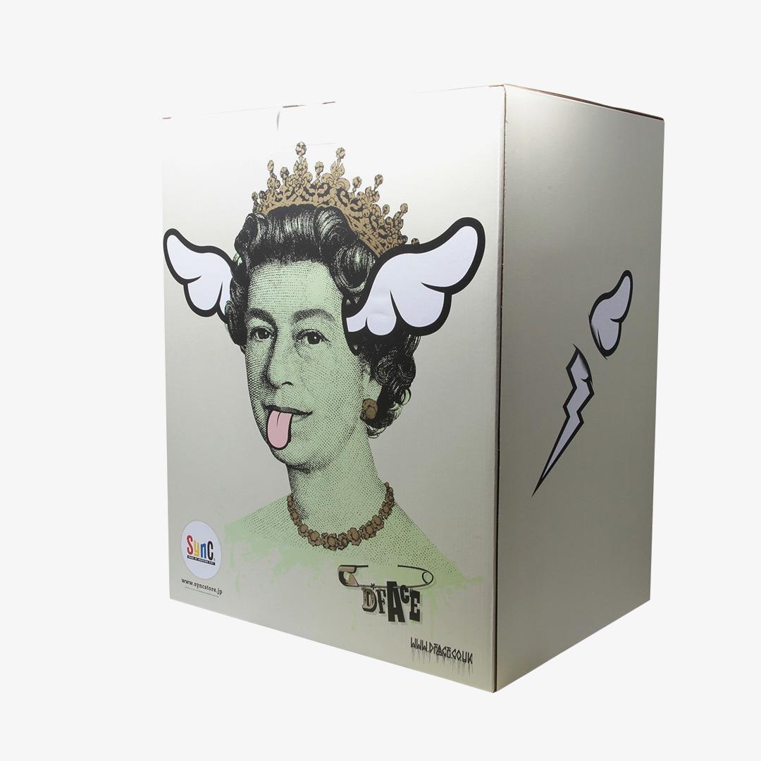 Le chien sauve la reine - Art urbain Sculpture par D*Face