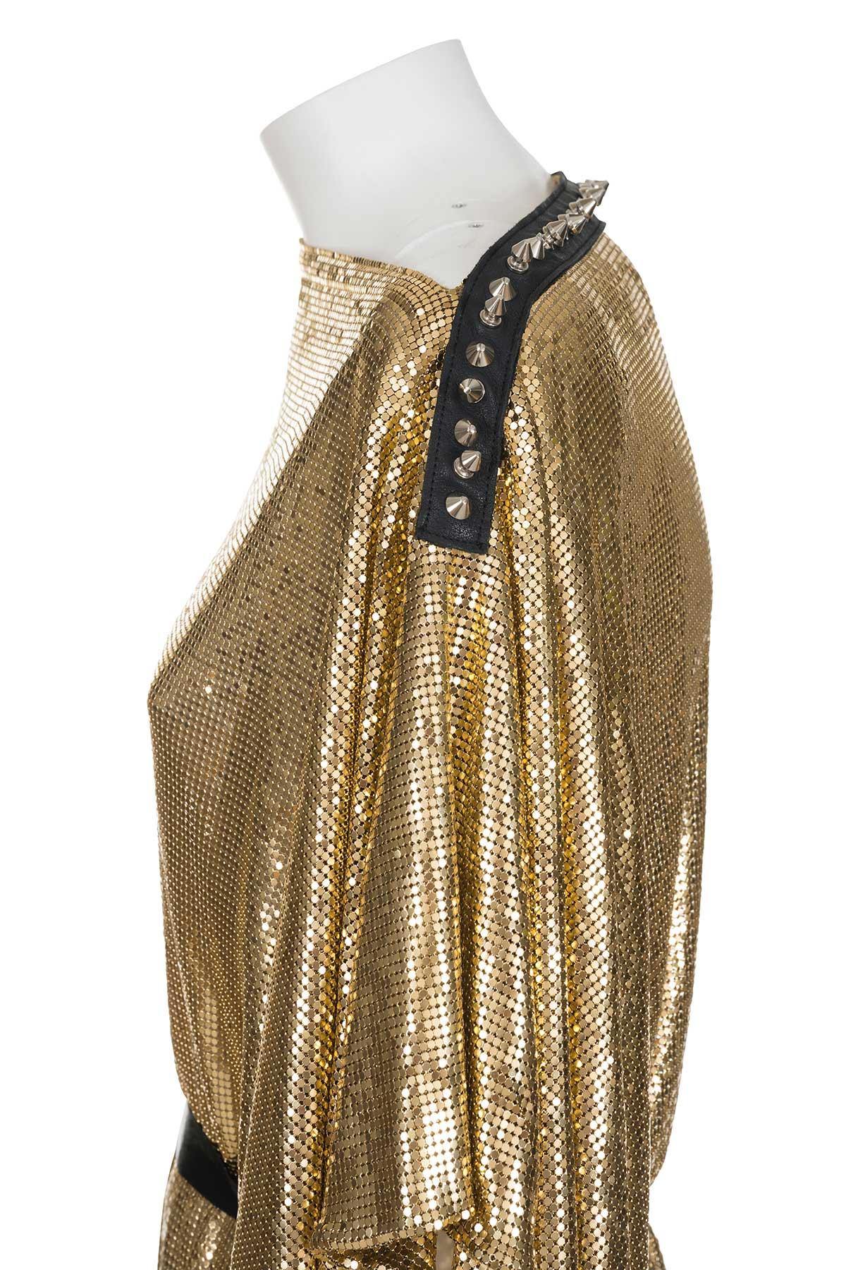 da uomo o donna D&G 00's Iconic Metallic Mesh Mini Dress in vendita