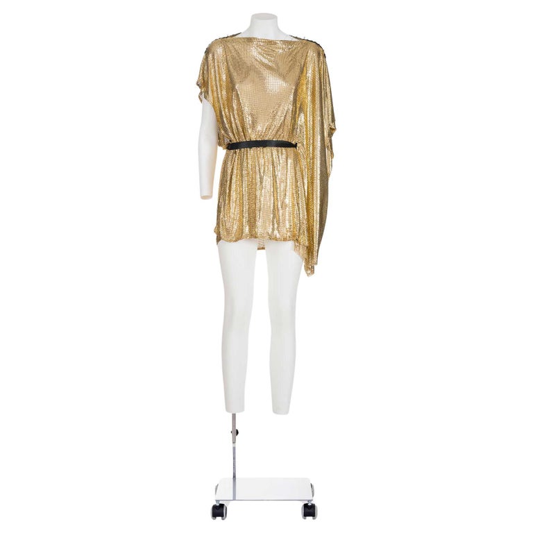 slim fit dress slacks Akhl Metallic Gold Wave Bustier Kaftan Gown main image 1