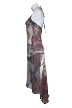 D&G, 1990s birth of Venus sheer silk dress