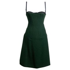 D&G 2000 vintage wool bell midi Dress.
