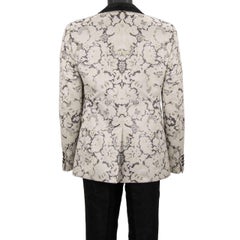 D&G Barock 3-teiliger Jacquard-Anzug mit Jacke und Taille MARTINI in Weiß und Schwarz 54