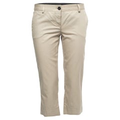 D&G Pantalon Capri en coton beige M