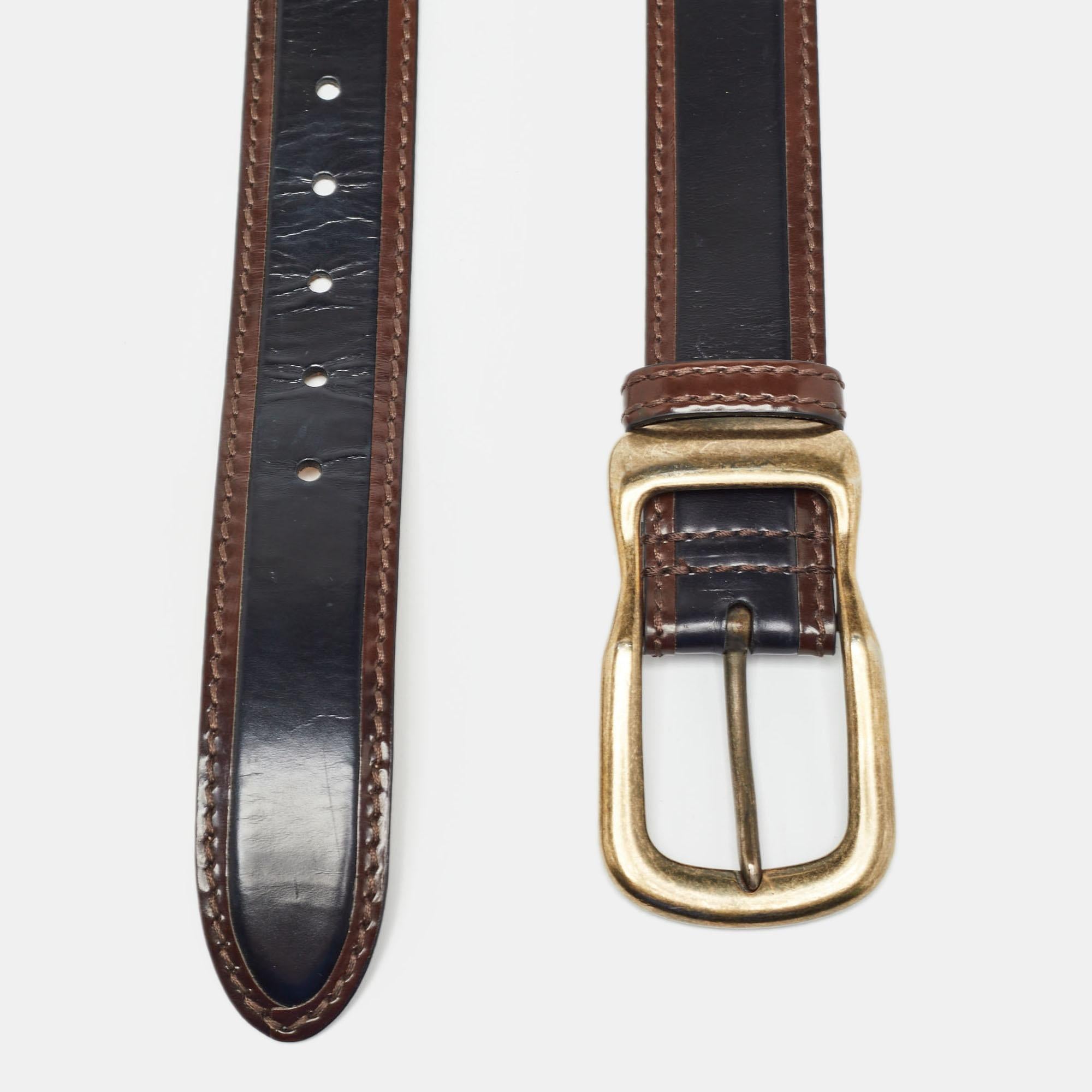 A classic add-on to your collection of belts is this designer piece. Cut to a convenient length, the belt has a smooth finish and a sturdy built. It will continually complement your style.