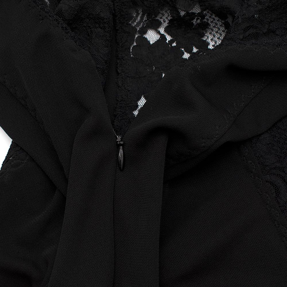 D&G Schwarzes ärmelloses, durchsichtiges Spitzenkleid 28 - Größe M im Angebot 1
