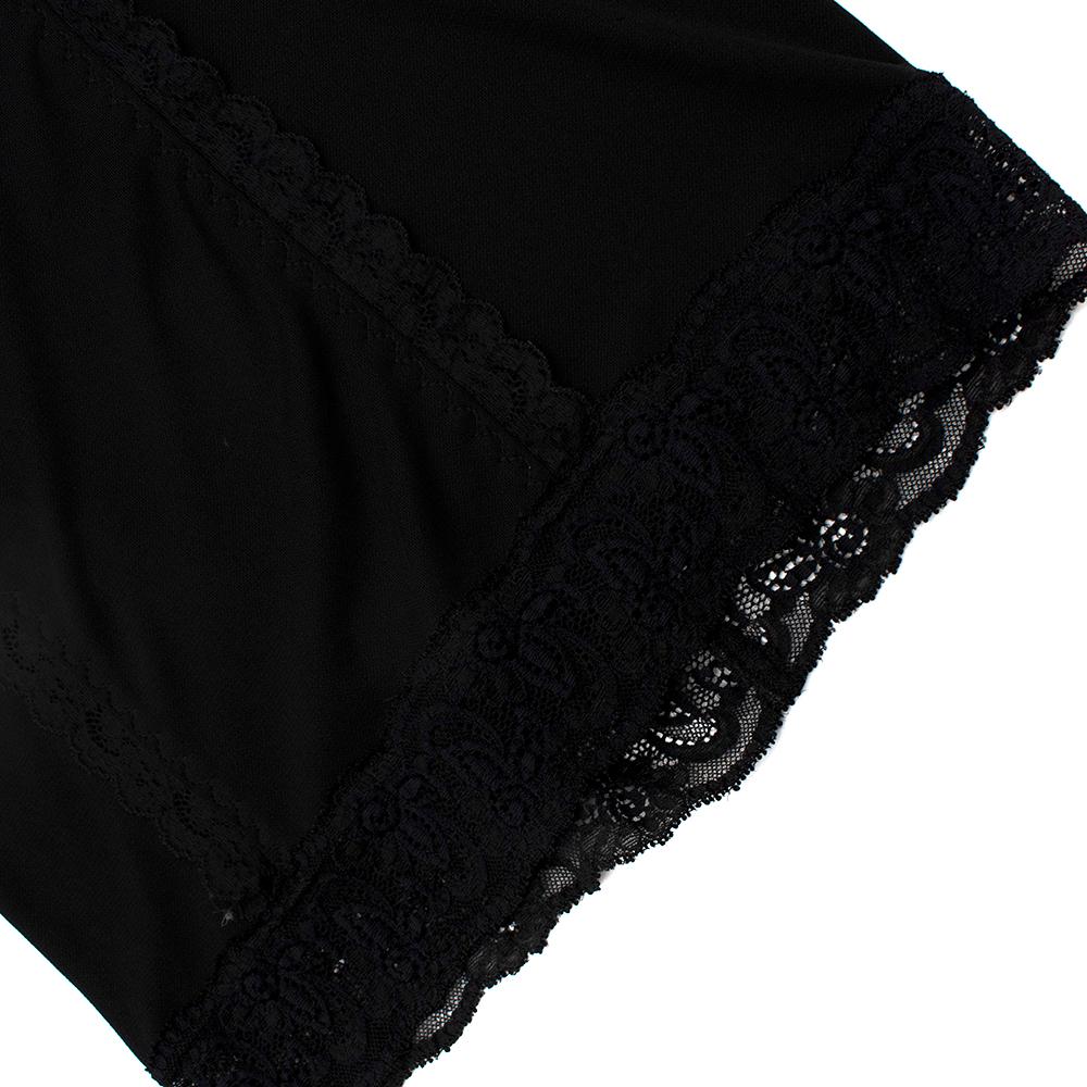 D&G Schwarzes ärmelloses, durchsichtiges Spitzenkleid 28 - Größe M im Angebot 4