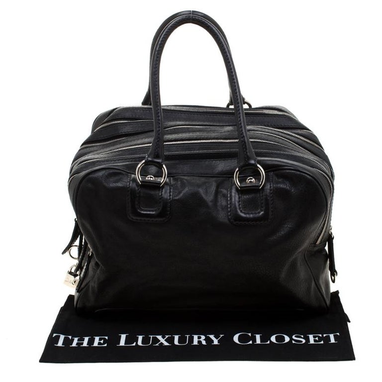 D&G Black Leather Lily Satchel For Sale at 1stDibs
