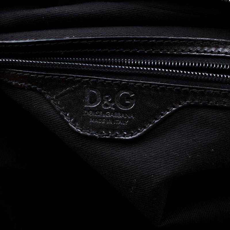 D&G Black Leather Lily Satchel 5