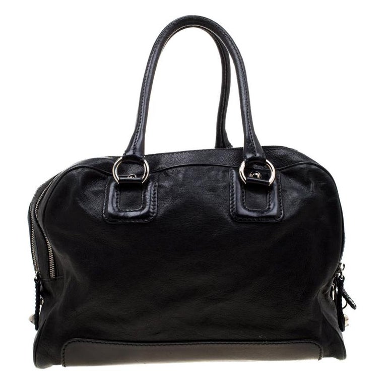 D&G Black Leather Lily Satchel For Sale at 1stDibs