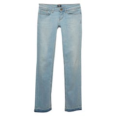D.D.G. Jeans a vita bassa a vita stretta in denim lavato blu S.D.G.