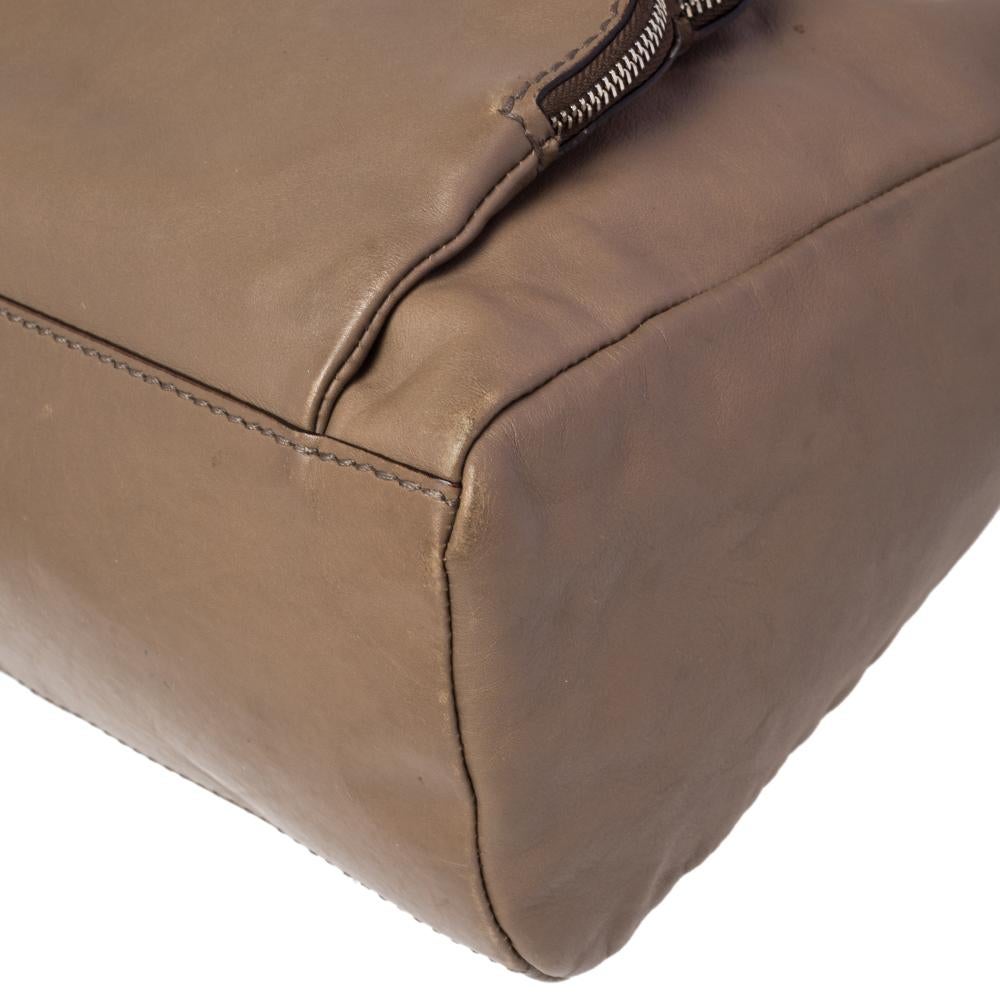 D&G Brown Leather Mindy Boston Bag 4