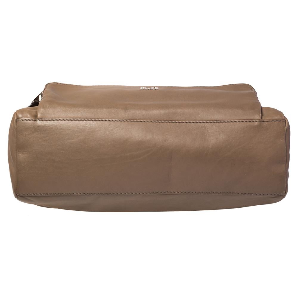 D&G Brown Leather Mindy Boston Bag 2