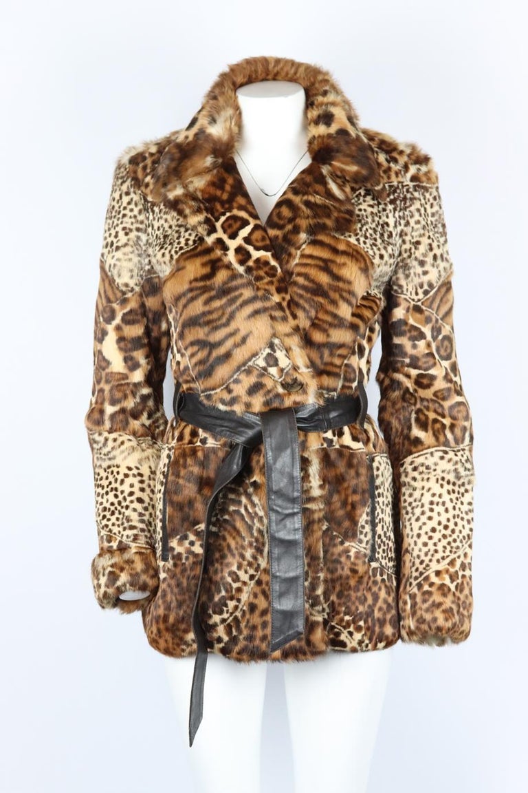 jeg er syg Quagmire radar D&g By Dolce And Gabbana Belted Leopard Print Fur Coat It 40 Uk 8 For Sale  at 1stDibs | apc leopard coat, leopard coat pink collar, leopard print coat  pink fur collar