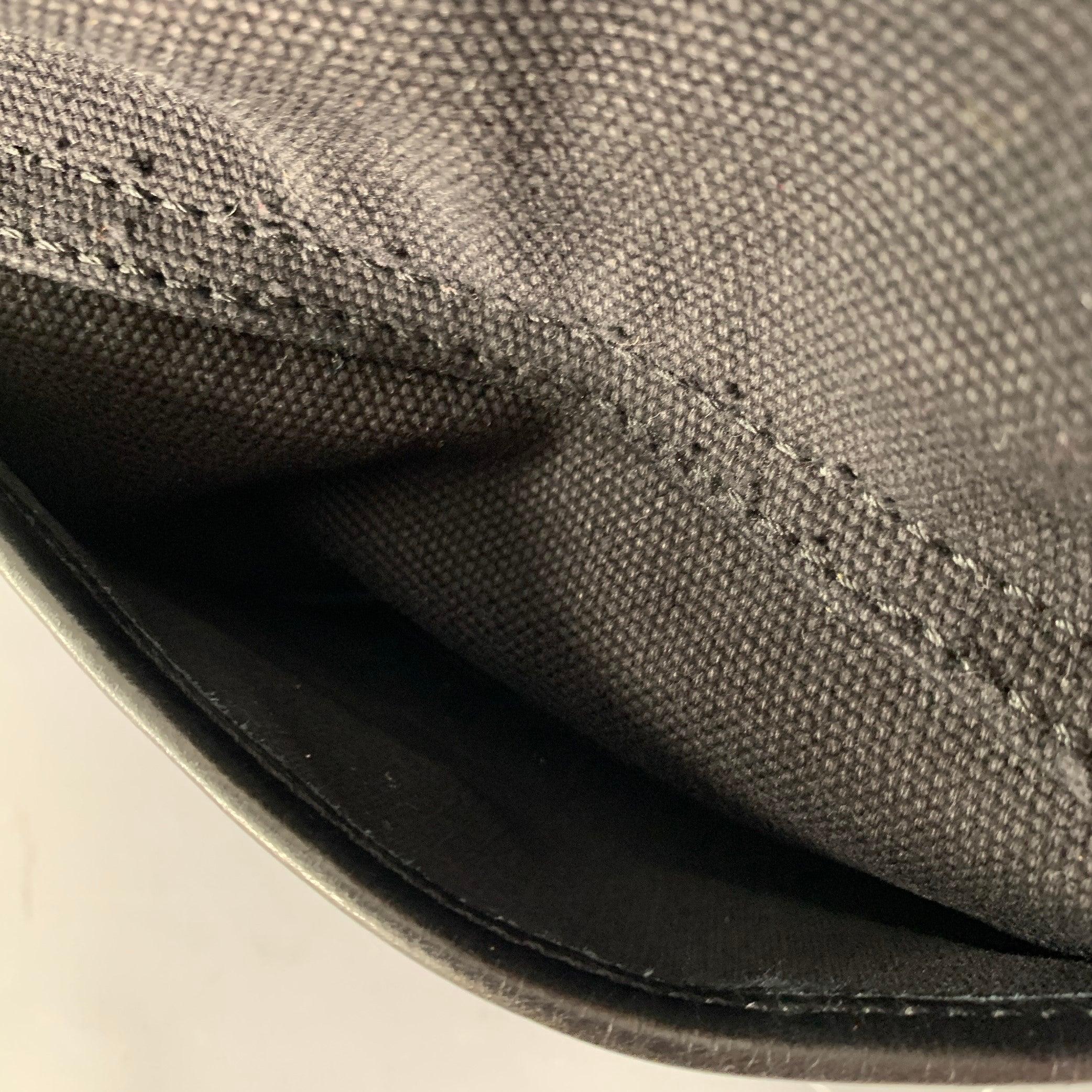 D&G by DOLCE & GABBANA Black Silver Canvas Leather Tote Handbag For Sale 5