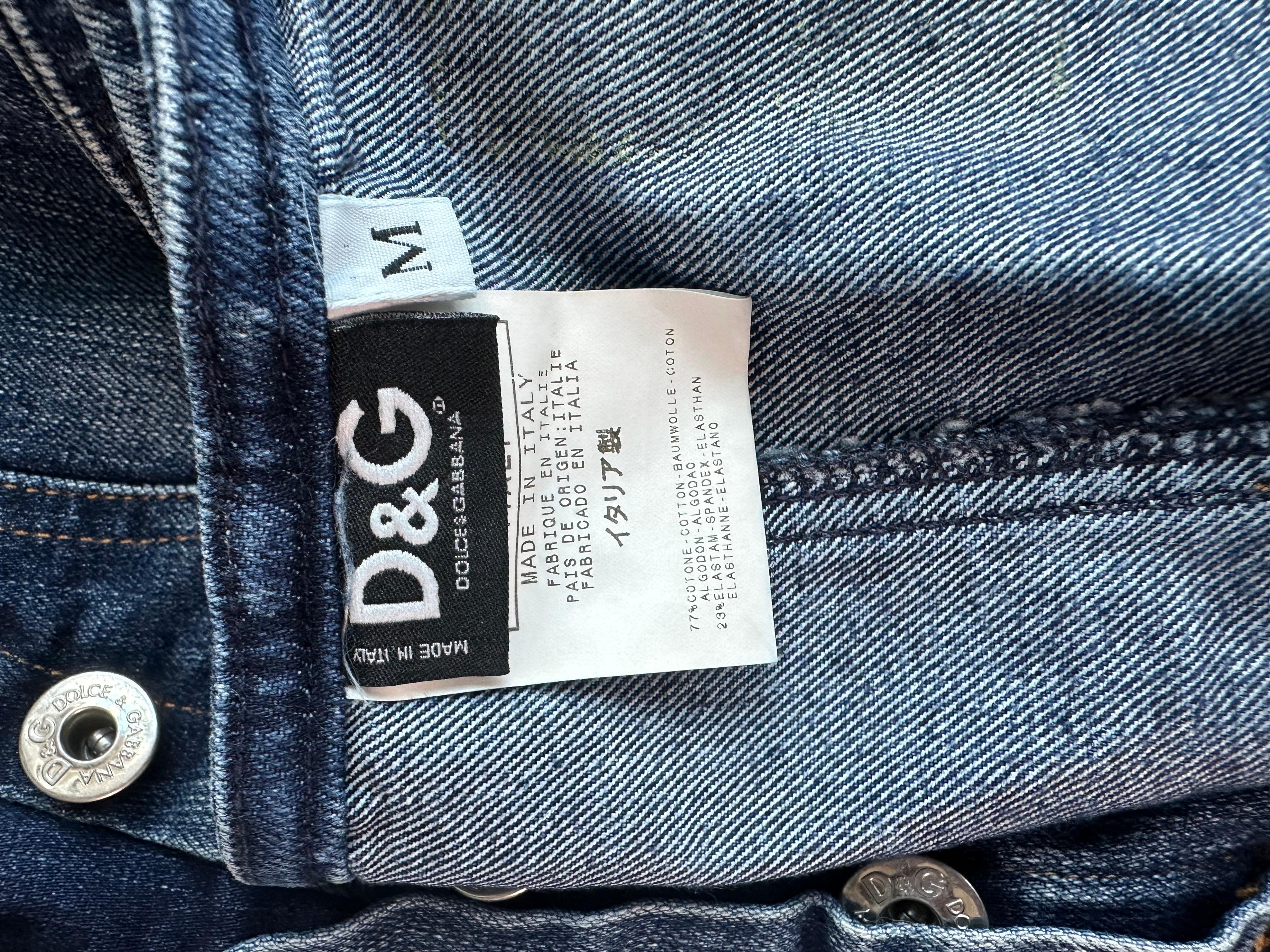 D&G by Dolce & Gabbana Corset Denim Crop Top For Sale 4