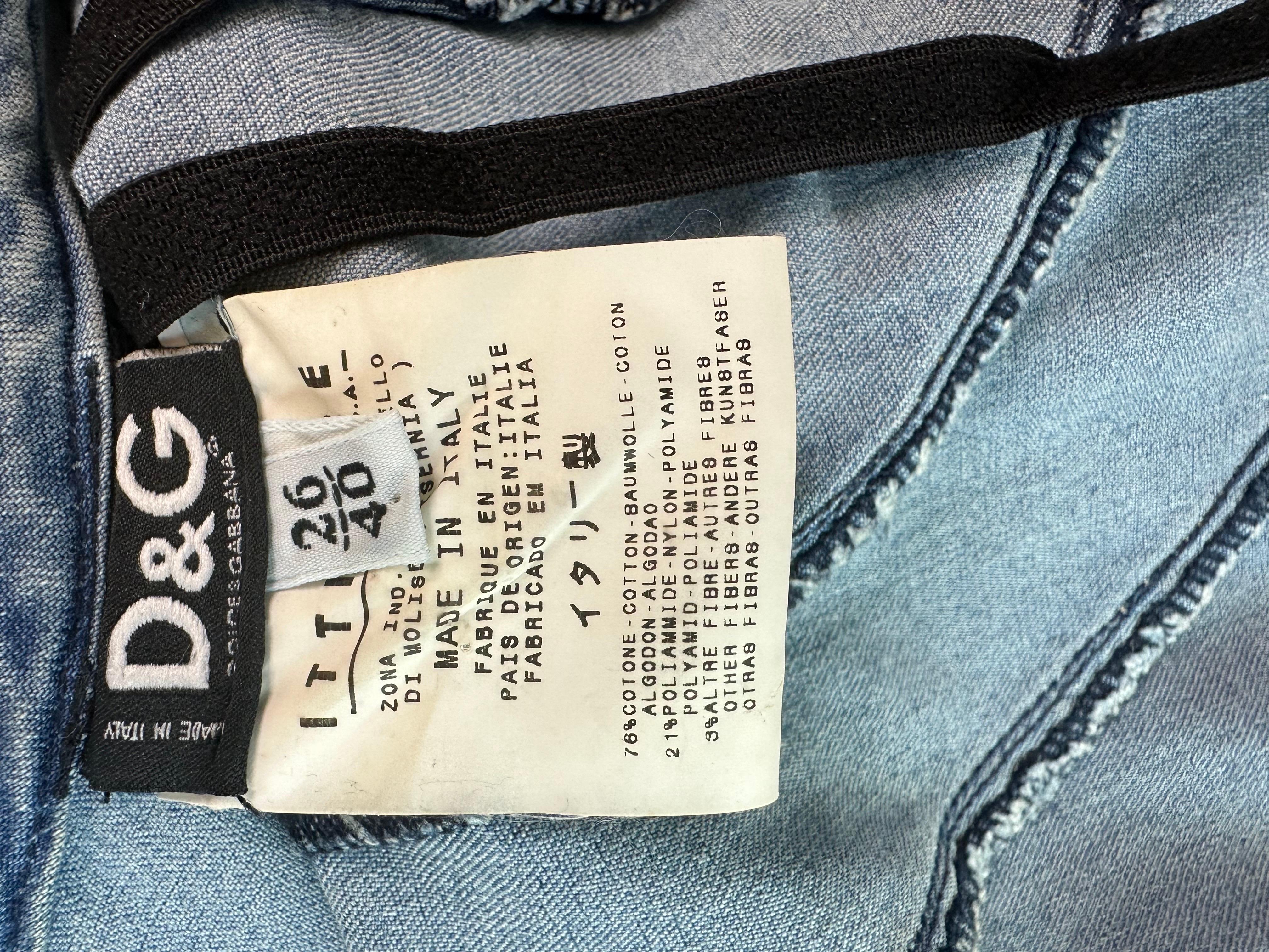 D&G by Dolce & Gabbana Denim Bodycon Dress For Sale 9