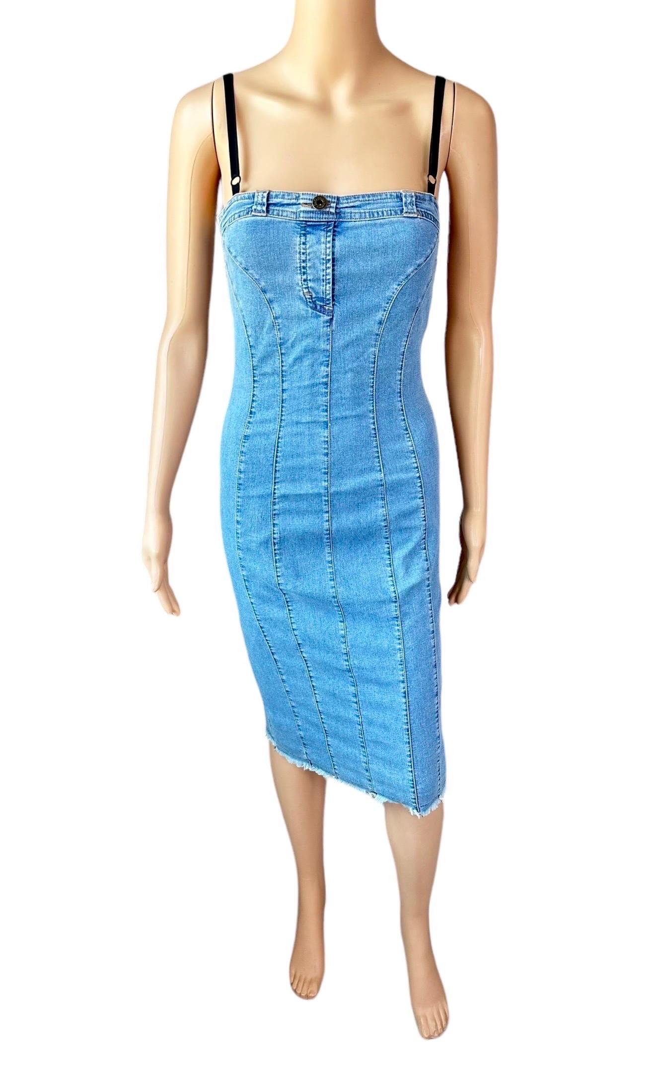 D&G by Dolce & Gabbana Denim Bodycon Dress For Sale 2
