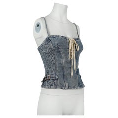 D&G by Dolce & Gabbana Denim Corset Top, Spring/Summer 2004, IT42