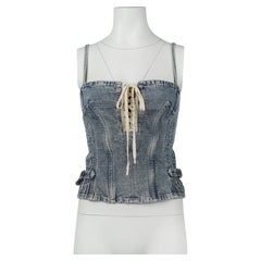 D&G by Dolce & Gabbana Denim Corset Top, Spring/Summer 2004, IT42