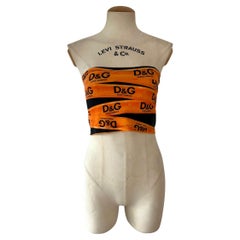 D&G by Dolce & Gabbana, F/W 2003 "Tape Effect" Tube Top