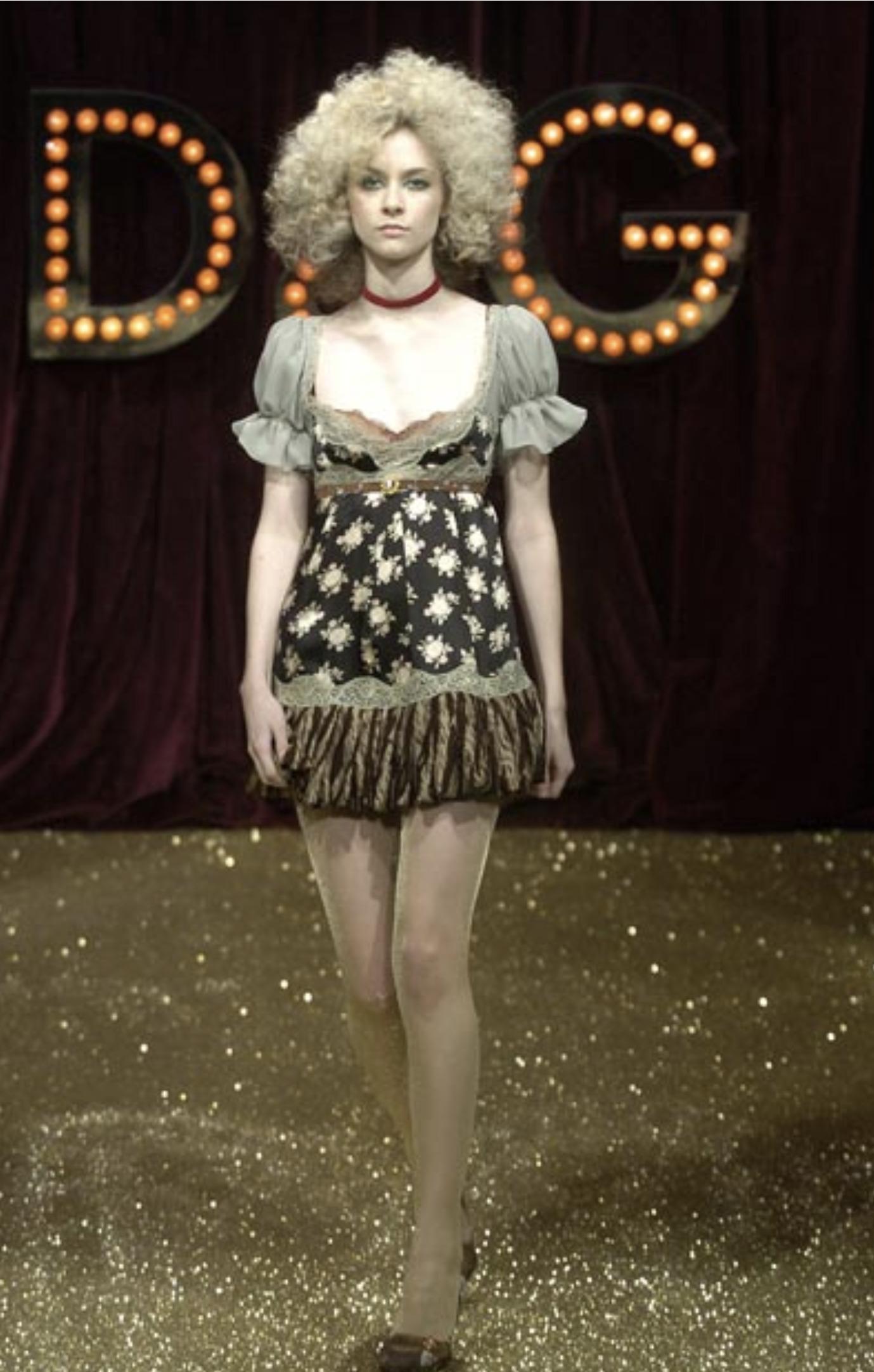 D&G by Dolce Gabbana F/W 2005 Runway Mini Dress For Sale 12