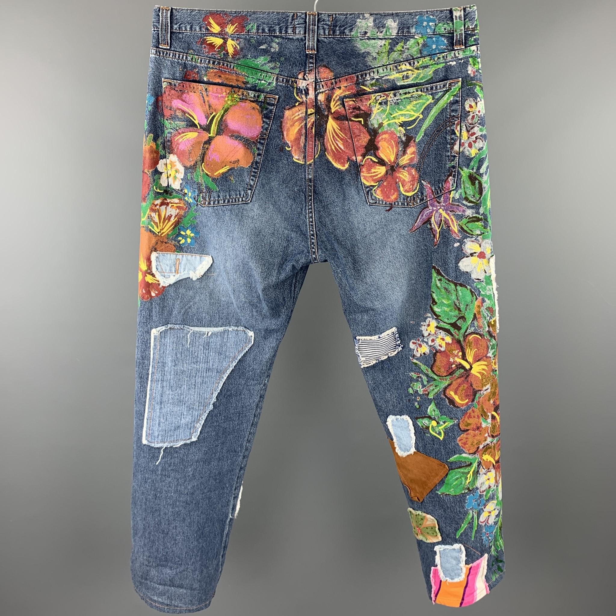 dolce gabbana blue jeans