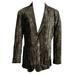 D&G by DOLCE
GABBANA Size 40 Black
Gold Print Velvet Sport Coat D&G by DOLCE
GABBANA Size 40 Black
Gold Print Velvet Sport Coat
