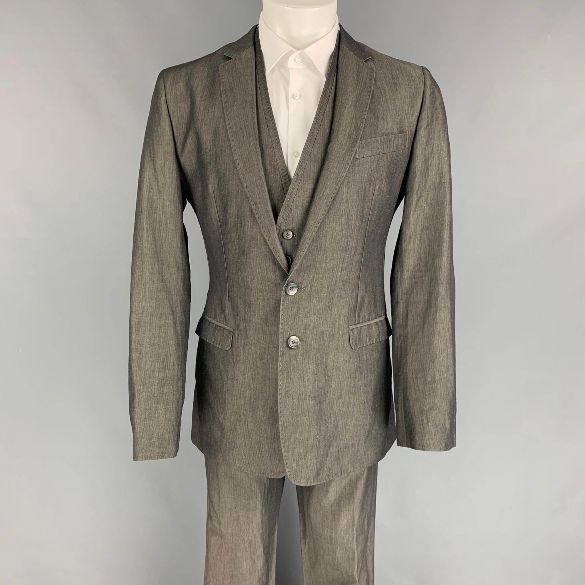 Vintage DOLCE and GABBANA Ruffles Jacket Skirt Suit Ensemble For Sale ...