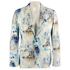 D&G by DOLCE
GABBANA Size 42 Print White Cotton Notch Lapel Sport Coat D&G by DOLCE
GABBANA Size 42 Print White Cotton Notch Lapel Sport Coat