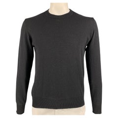 D&G by DOLCE & GABBANA Size 44 Black Knit Wool & Acrylic Crew-Neck Pullover