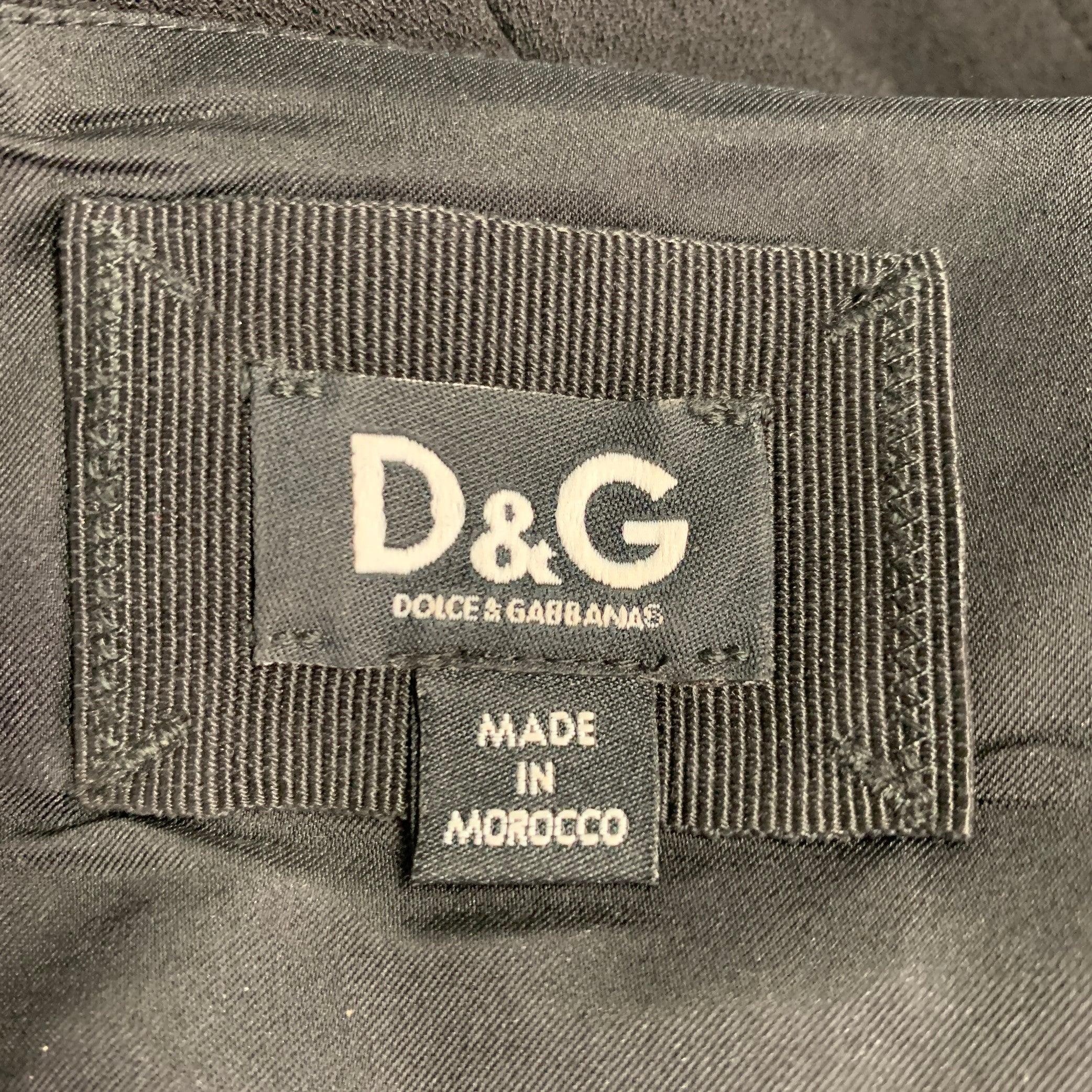 Women's D&G by DOLCE & GABBANA Size 6 Black Crepe Back Zip Dress