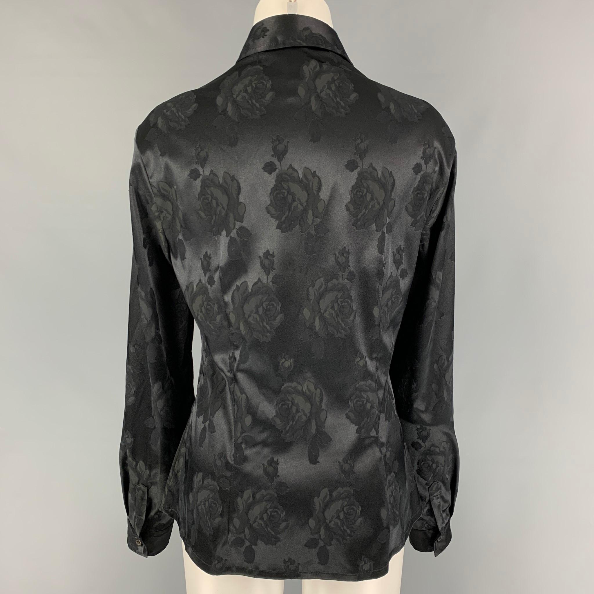 D&G by DOLCE & GABBANA Size One Size Black Polyester Jacquard Shirt In Good Condition In San Francisco, CA